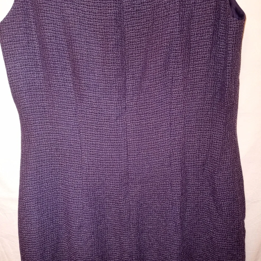 Jessica Howard Purple 2 Piece Dress Set Jacket Blazer‎ Sheath Midi Size 8